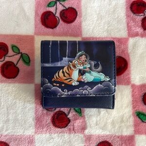 Disney Loungefly Princess Jasmine and Rajah Wallet Chibi Style Aladdin Artwork